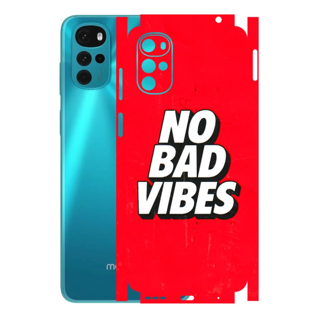 Motorola Phone Skins (All Models) - No Bad Vibes - 3D Embossed Finish (L-280) Motorola Moto G22