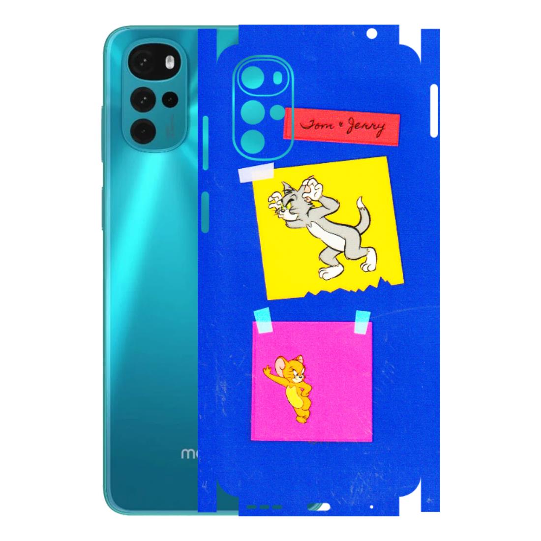 Motorola Phone Skins (All Models) - Tom N Jerry Sticky Notes - 3D Embossed Finish (L-88) Motorola Moto G22