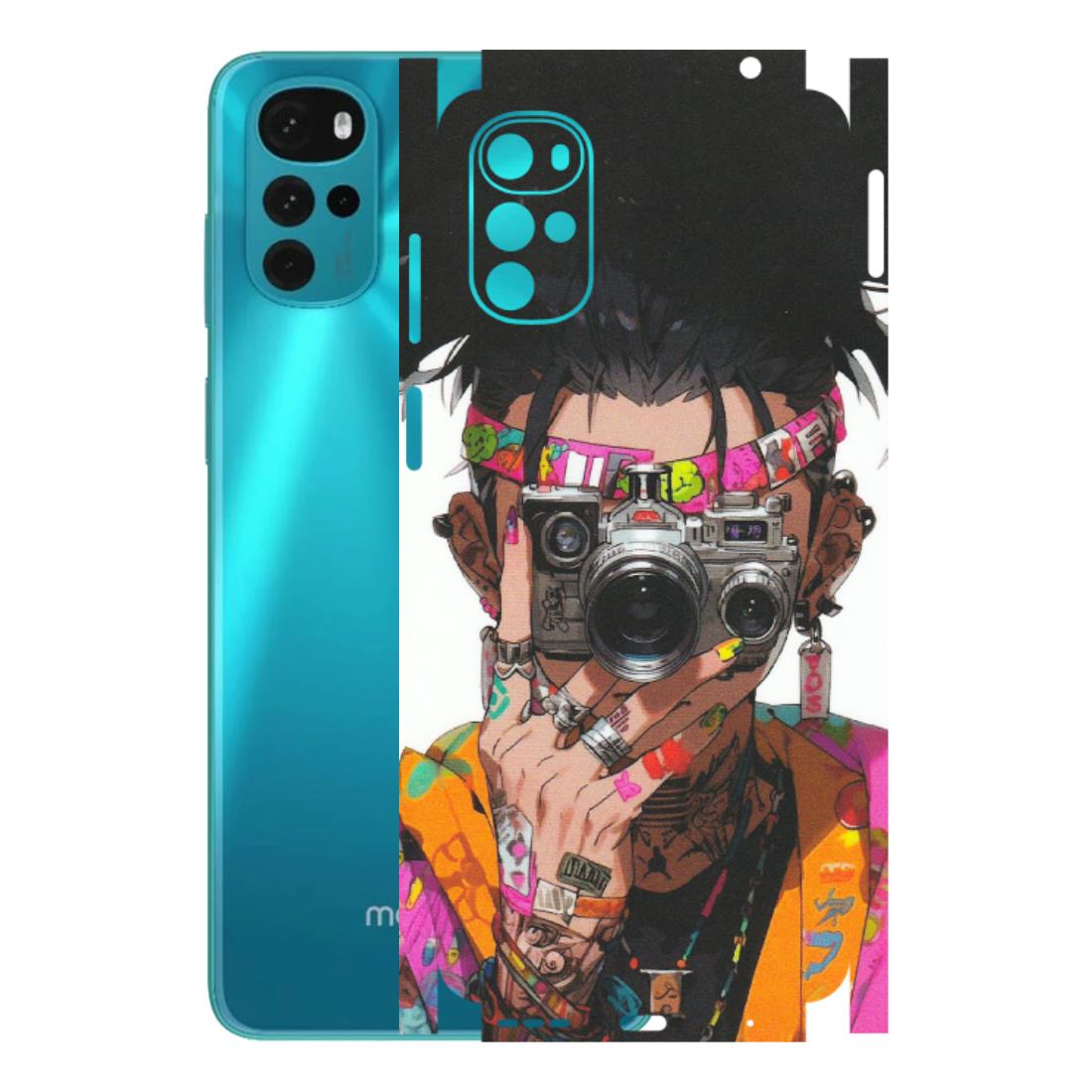 Motorola Phone Skins (All Models) - Camera Lover Girl - Matte Finish (M-09) Motorola Moto G22