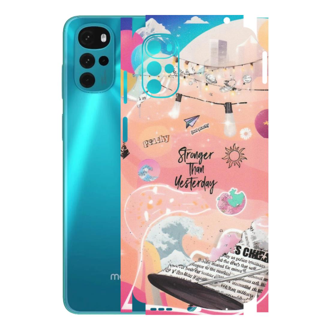 Motorola Phone Skins (All Models) - Stronger Then Yesterday - Matte Finish (M-128) Motorola Moto G22