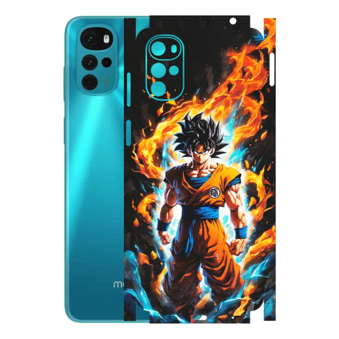 Motorola Phone Skins (All Models) - Goku Transformation Anime - Matte Finish (M-159) Motorola Moto G22