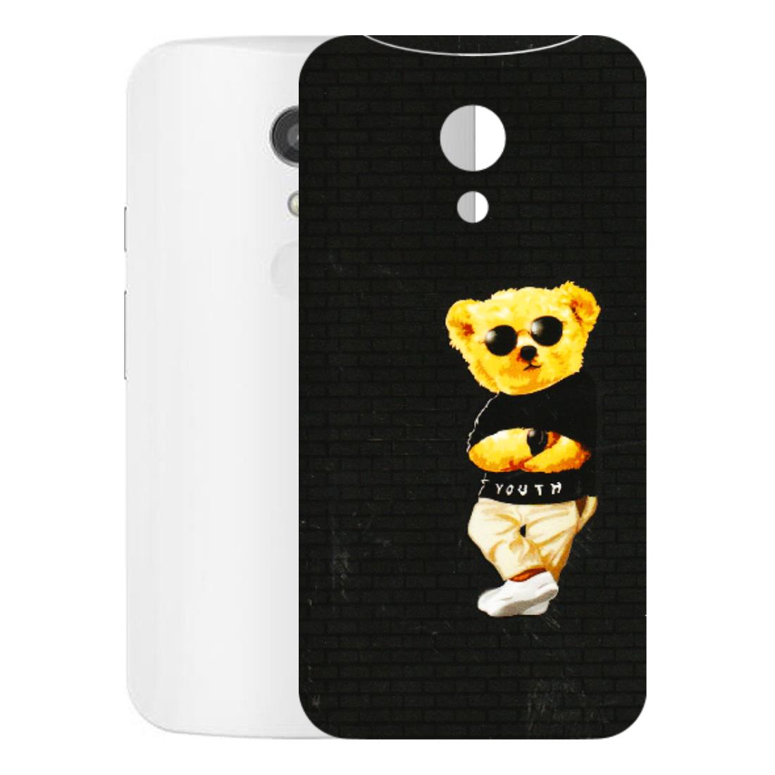 Motorola Phone Skins (All Models) - Classy Teddy Bear - 3D Embossed Finish (L-116) Motorola Moto G2