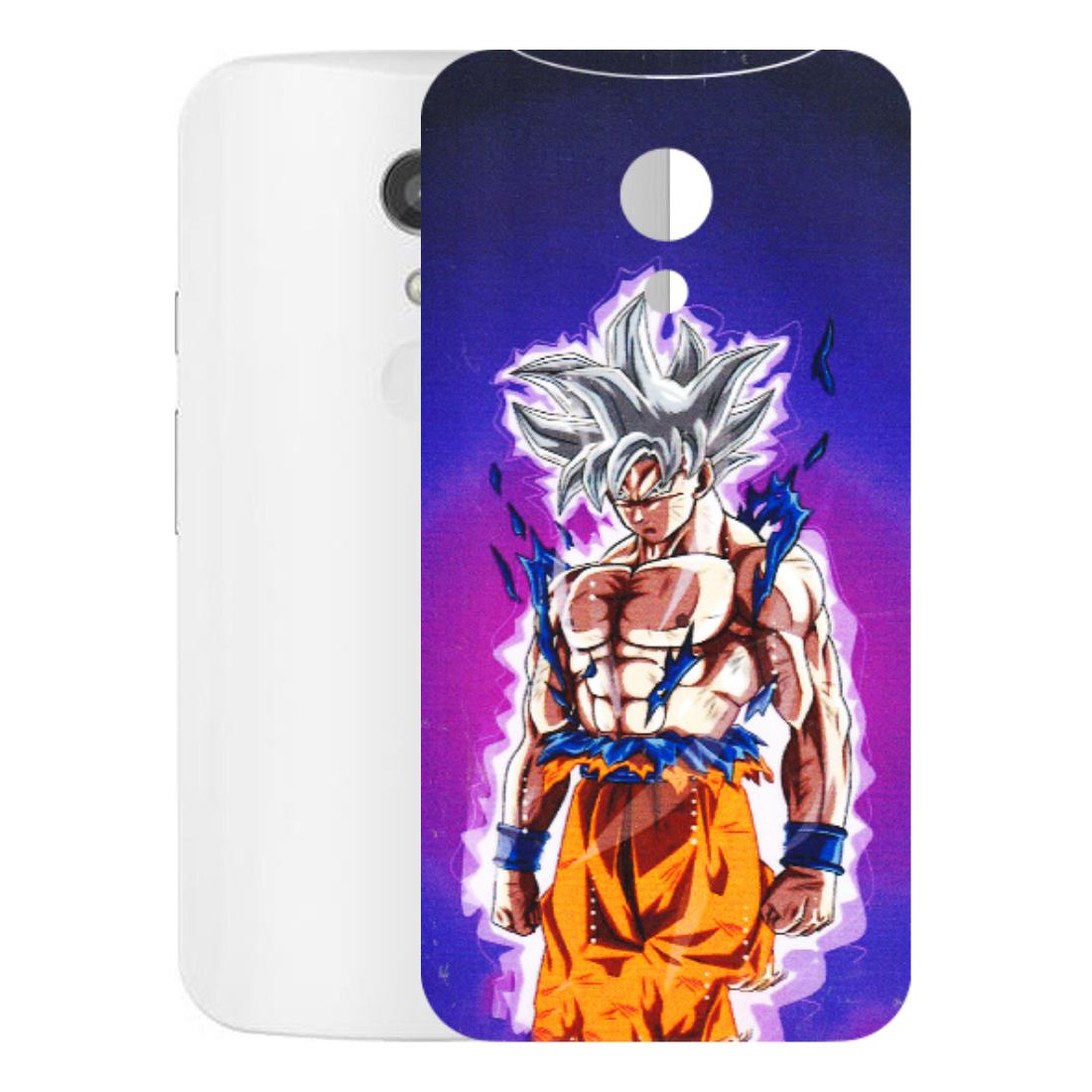 Motorola Phone Skins (All Models) - Goku Purple Anime - 3D Embossed Finish (L-147) Motorola Moto G2