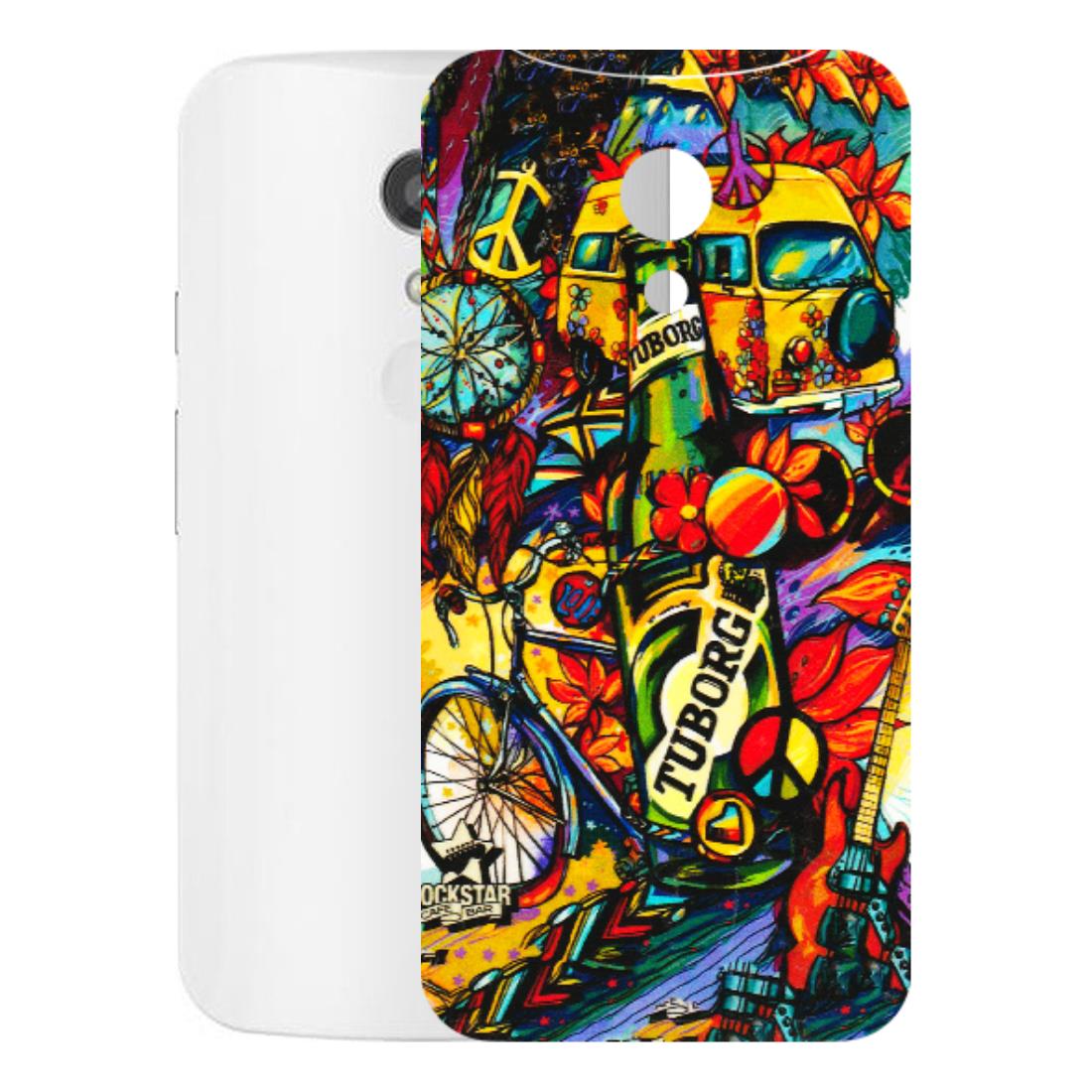 Motorola Phone Skins (All Models) - Cool Beer Bottle - 3D Embossed Finish (L-193) Motorola Moto G2