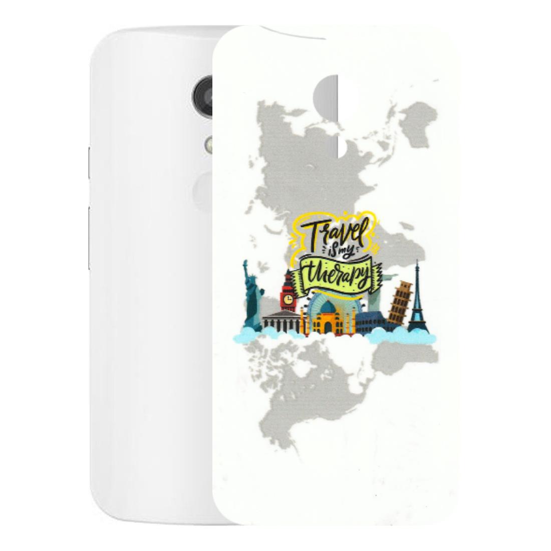 Motorola Phone Skins (All Models) - Travel Therapy - 3D Embossed Finish (L-199) Motorola Moto G2