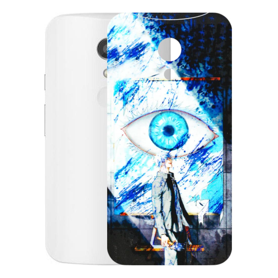 Motorola Phone Skins (All Models) - Gojo Satoru evil eye - 3D Embossed Finish (L-239) Motorola Moto G2