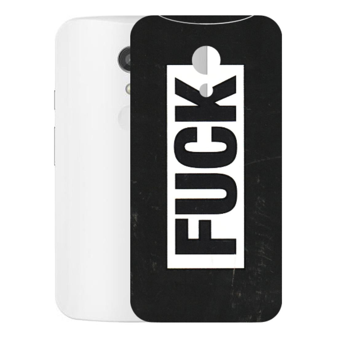 Motorola Phone Skins (All Models) - The F Word - 3D Embossed Finish (L-255) Motorola Moto G2