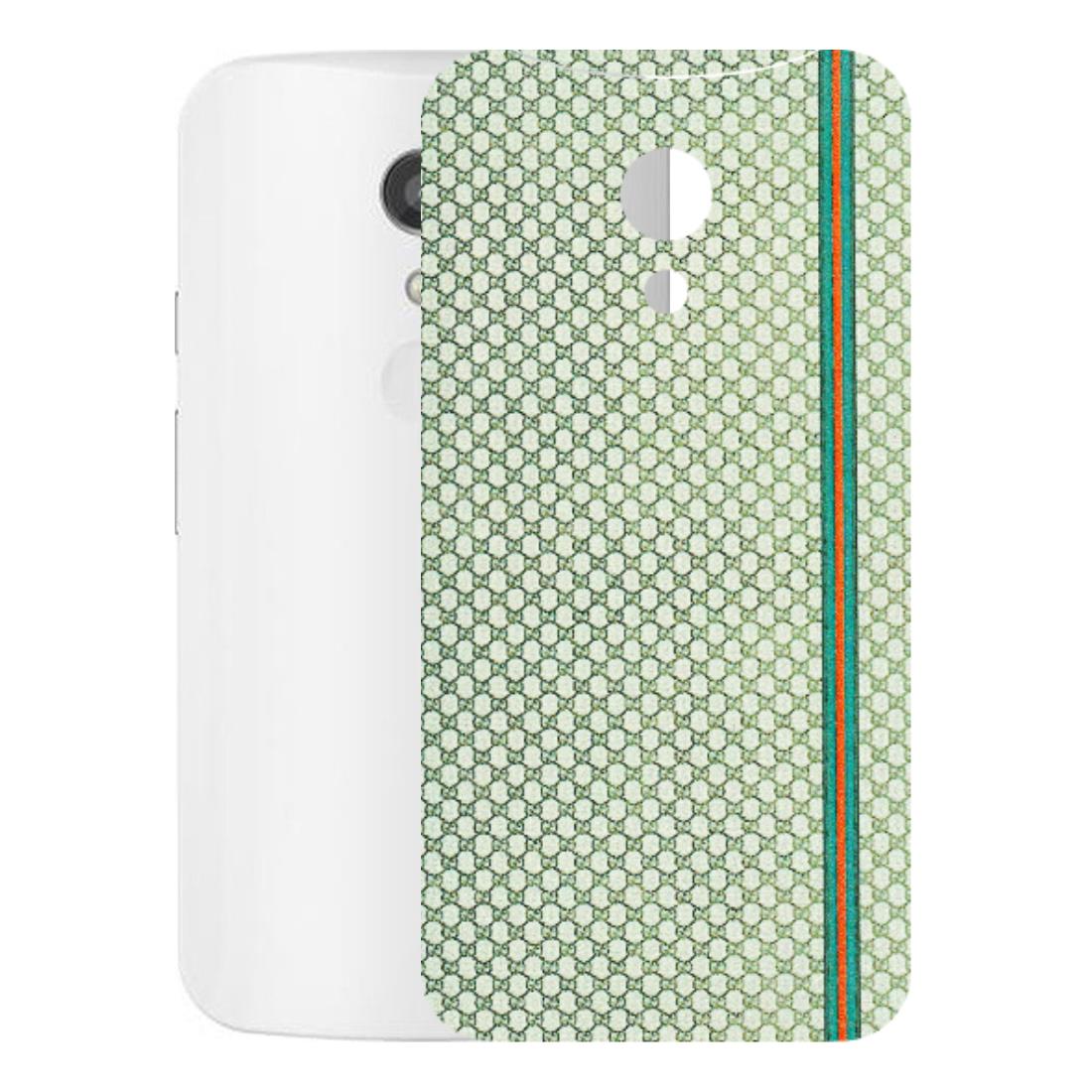 Motorola Phone Skins (All Models) - Gucci Fabric Pattern - 3D Embossed Finish (L-73) Motorola Moto G2