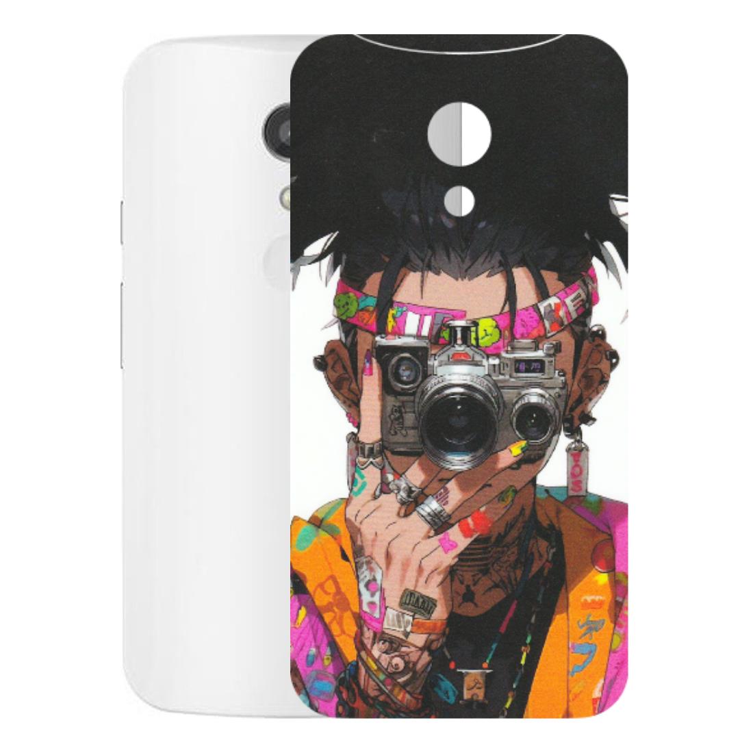 Motorola Phone Skins (All Models) - Camera Lover Girl - Matte Finish (M-09) Motorola Moto G2