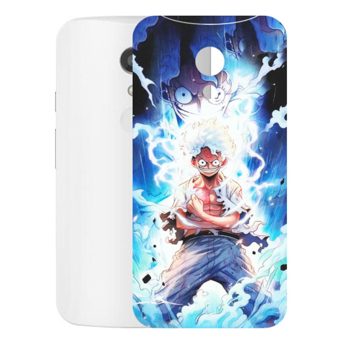 Motorola Phone Skins (All Models) - Blue Thunder Luffy Anime - Matte Finish (M-132) Motorola Moto G2