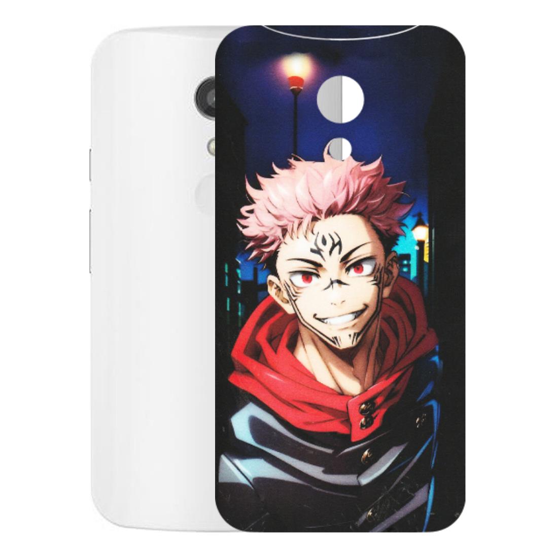 Motorola Phone Skins (All Models) - Yuji Itadori Funny Face Anime - Matte Finish (M-152) Motorola Moto G2