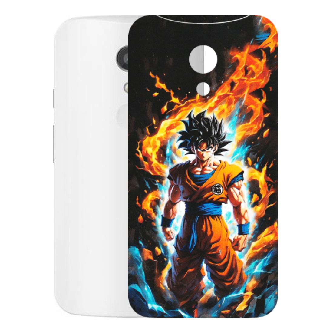 Motorola Phone Skins (All Models) - Goku Transformation Anime - Matte Finish (M-159) Motorola Moto G2