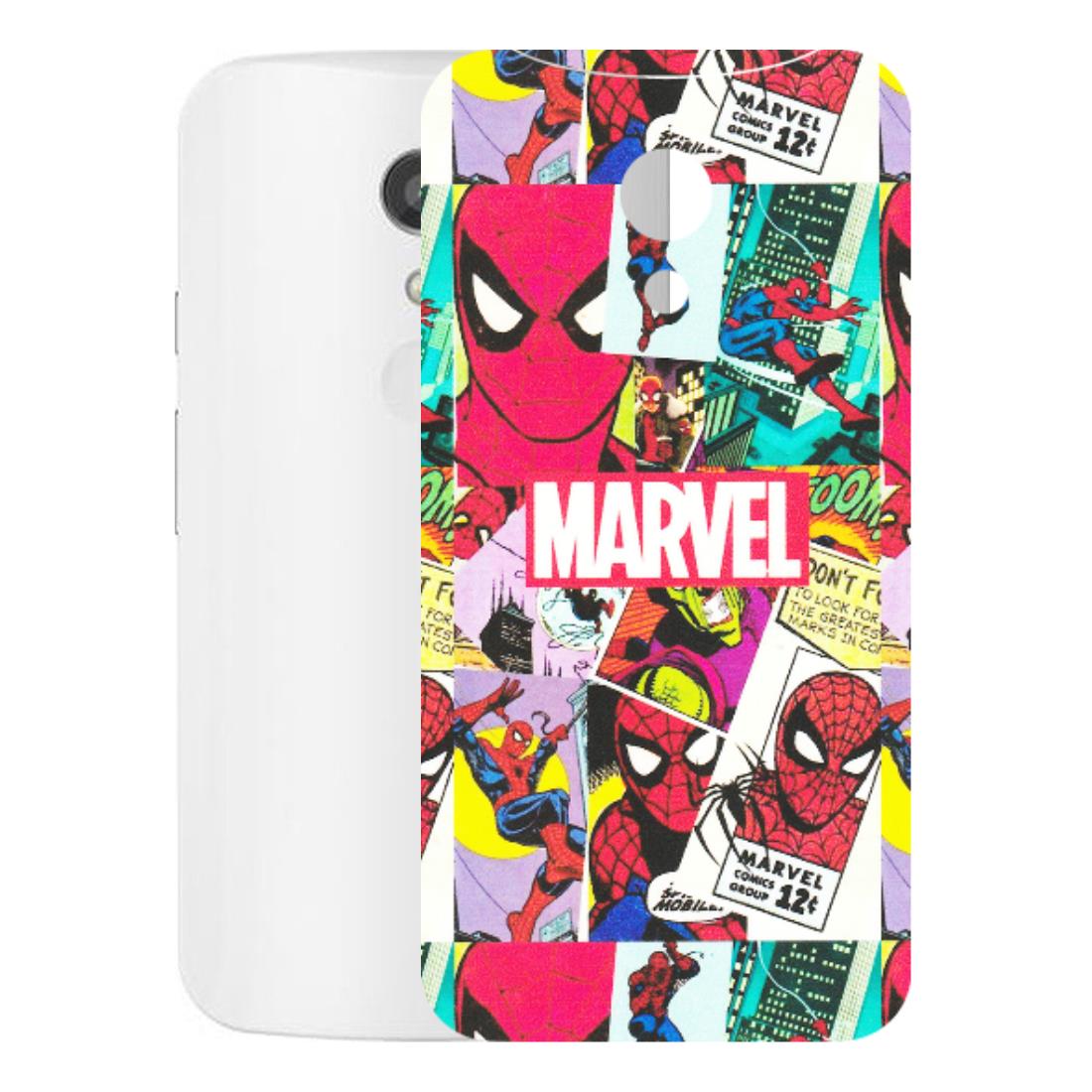 Motorola Phone Skins (All Models) - Marvel Comic Spiderman Grafitti - Matte Finish (M-72) Motorola Moto G2