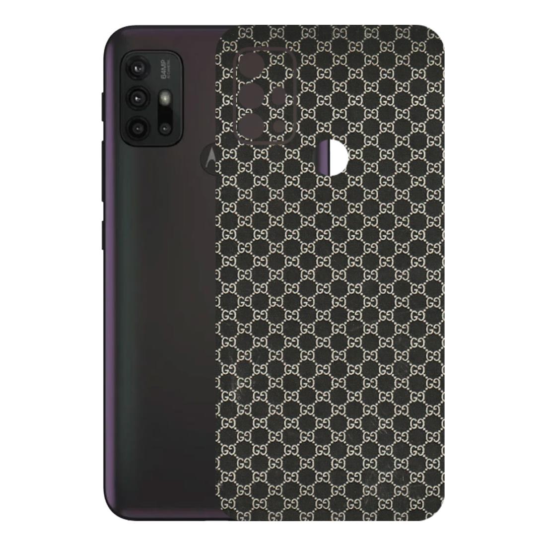 Motorola Phone Skins (All Models) - Black G Print - 3D Embossed Finish (L-109) Motorola Moto G30