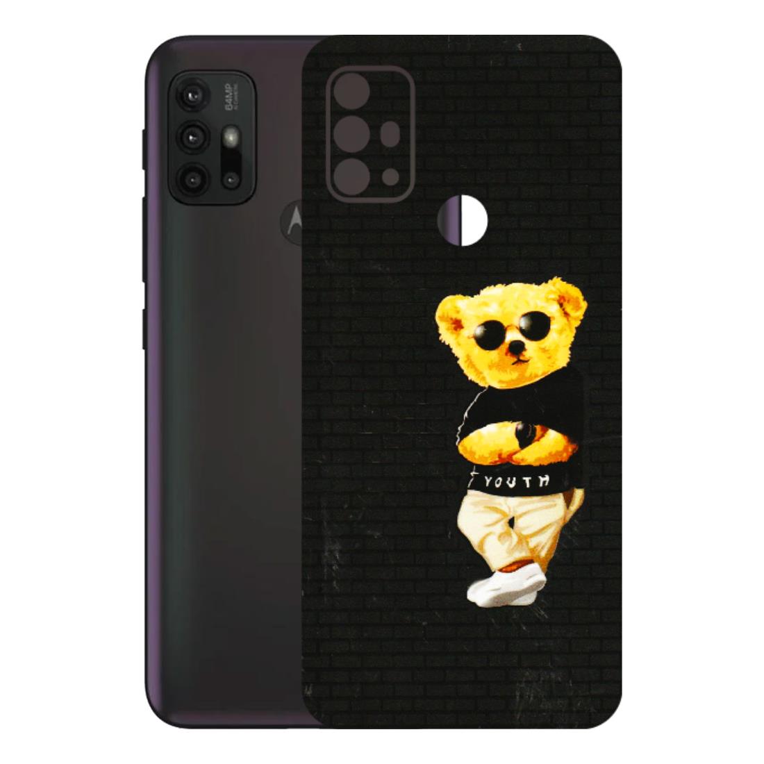 Motorola Phone Skins (All Models) - Classy Teddy Bear - 3D Embossed Finish (L-116) Motorola Moto G30