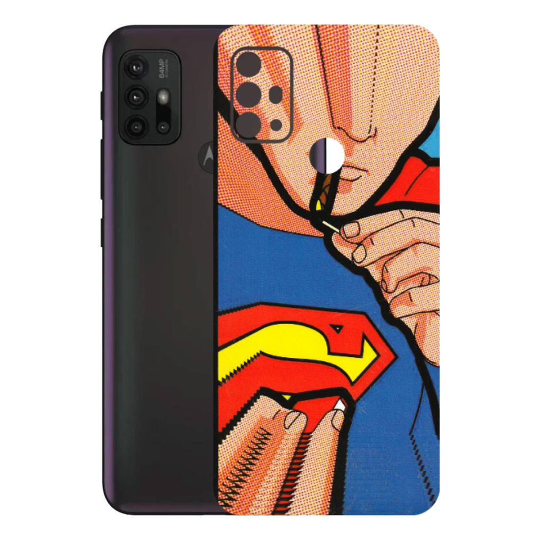 Motorola Phone Skins (All Models) - Superman Sutta - 3D Embossed Finish (L-130) Motorola Moto G30