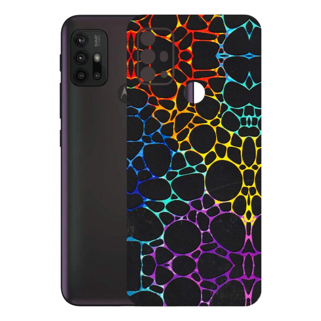 Motorola Phone Skins (All Models) - Abstract Art MultiColour - 3D Embossed Finish (L-133) Motorola Moto G30