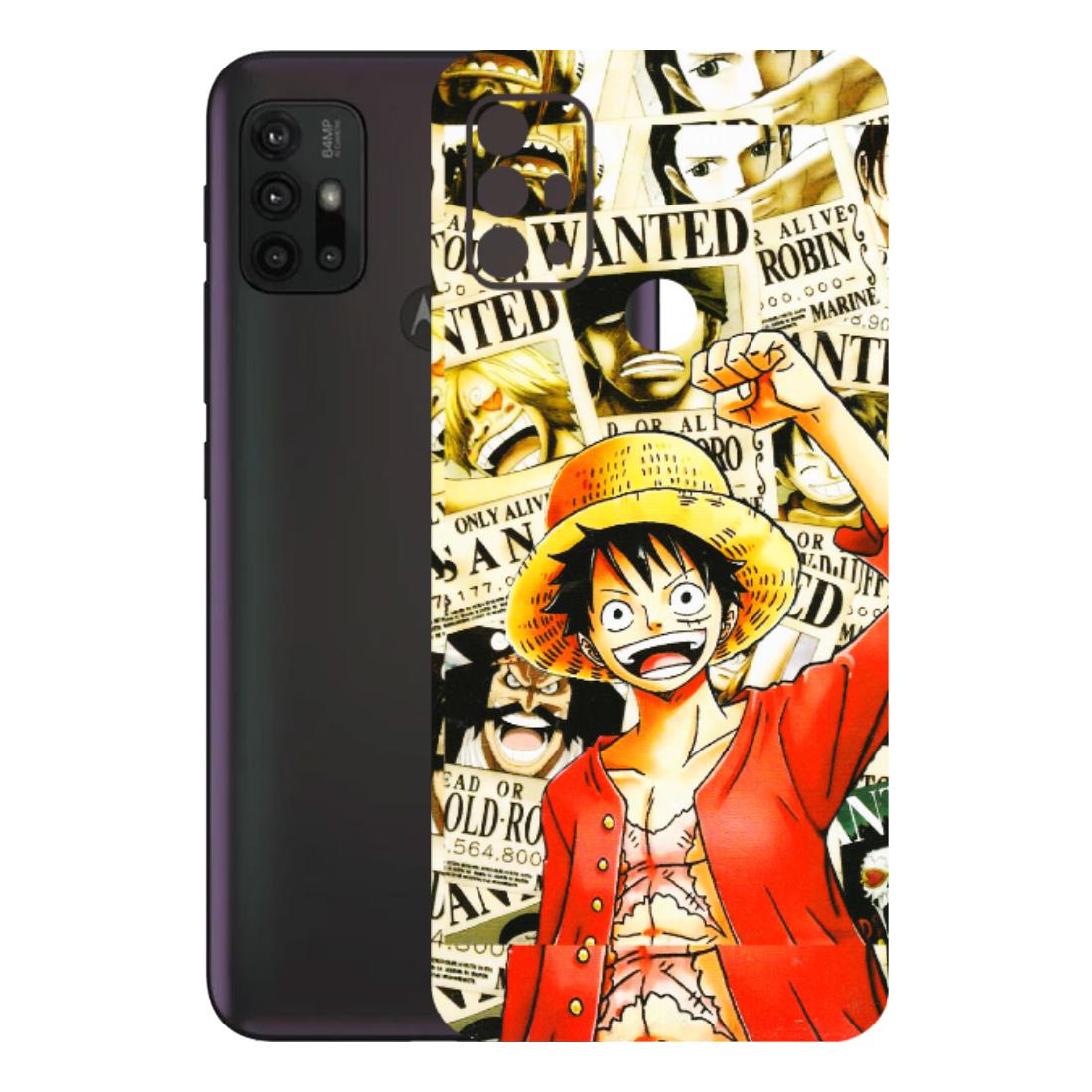 Motorola Phone Skins (All Models) - Luffy Anime - 3D Embossed Finish (L-177) Motorola Moto G30