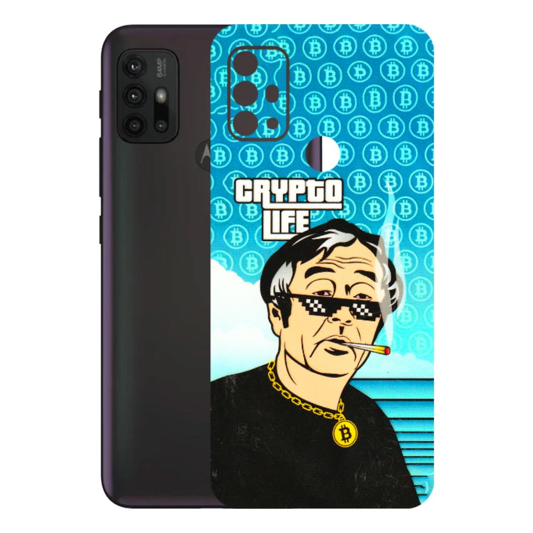 Motorola Phone Skins (All Models) - Crypto Thug Life - 3D Embossed Finish (L-179) Motorola Moto G30