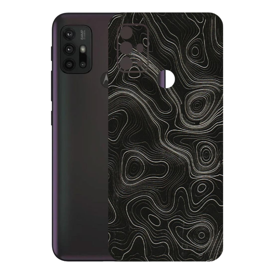 Motorola Phone Skins (All Models) - Black Swirl - 3D Embossed Finish (L-196) Motorola Moto G30