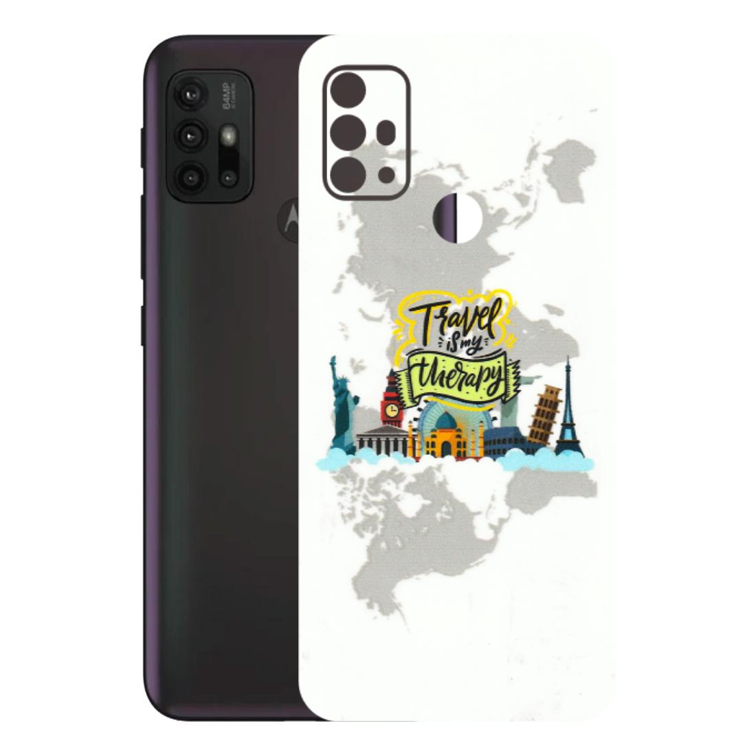 Motorola Phone Skins (All Models) - Travel Therapy - 3D Embossed Finish (L-199) Motorola Moto G30