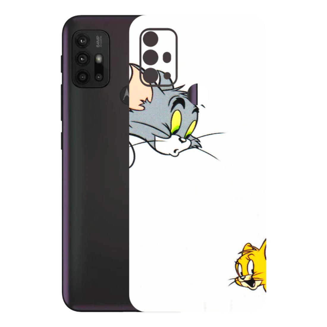 Motorola Phone Skins (All Models) - Cute Tom And Jerry - 3D Embossed Finish (L-220) Motorola Moto G30
