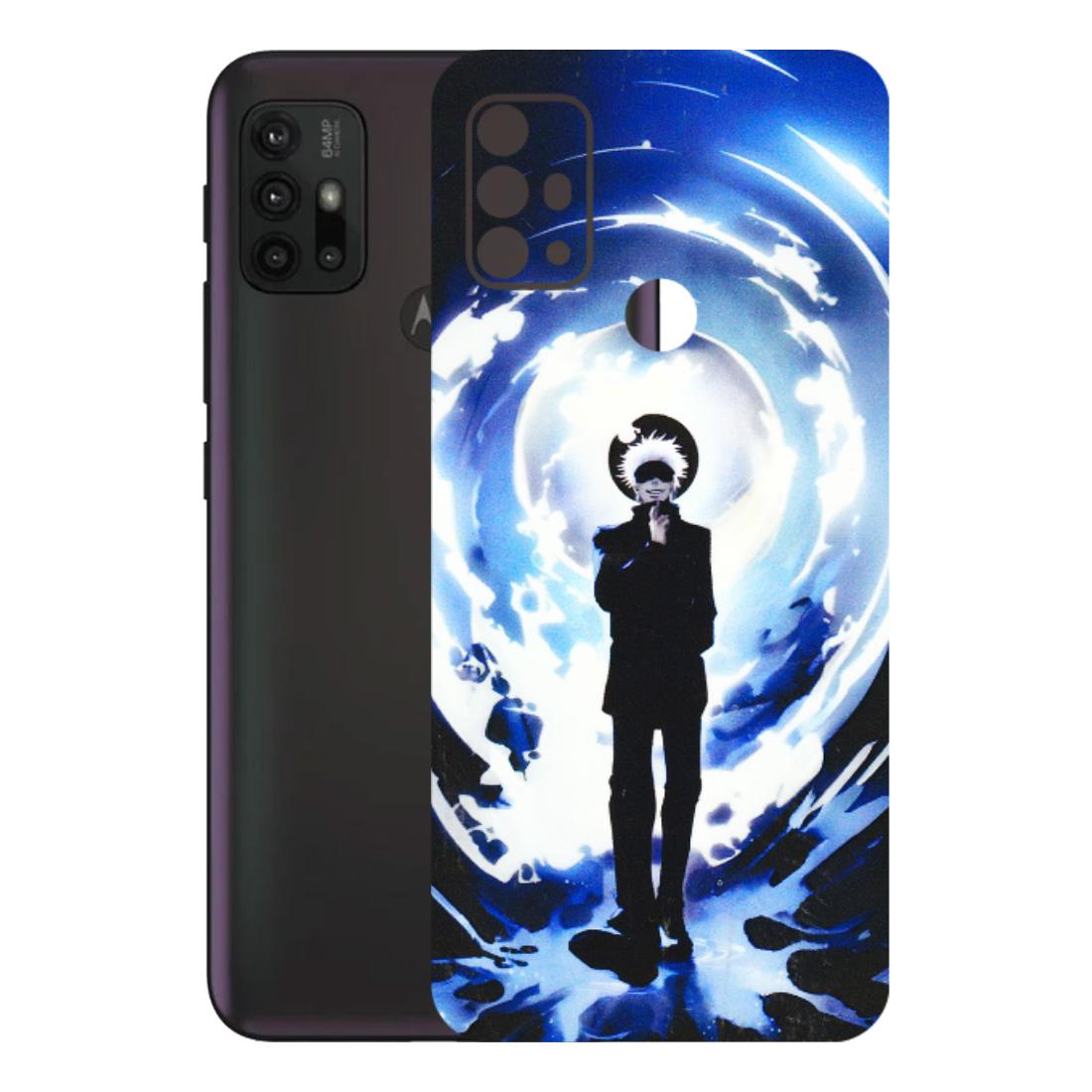 Motorola Phone Skins (All Models) - Satoru Gojo Dark Blue - 3D Embossed Finish (L-235) Motorola Moto G30