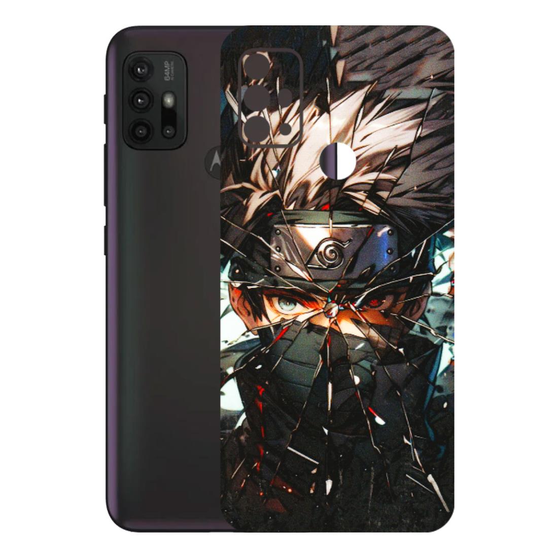 Motorola Phone Skins (All Models) - Kakashi Shattered Glass Effect - 3D Embossed Finish (L-237) Motorola Moto G30