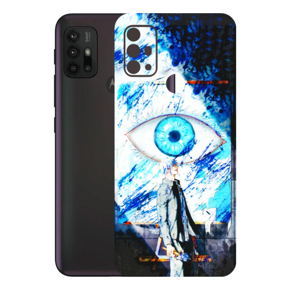 Motorola Phone Skins (All Models) - Gojo Satoru evil eye - 3D Embossed Finish (L-239) Motorola Moto G30