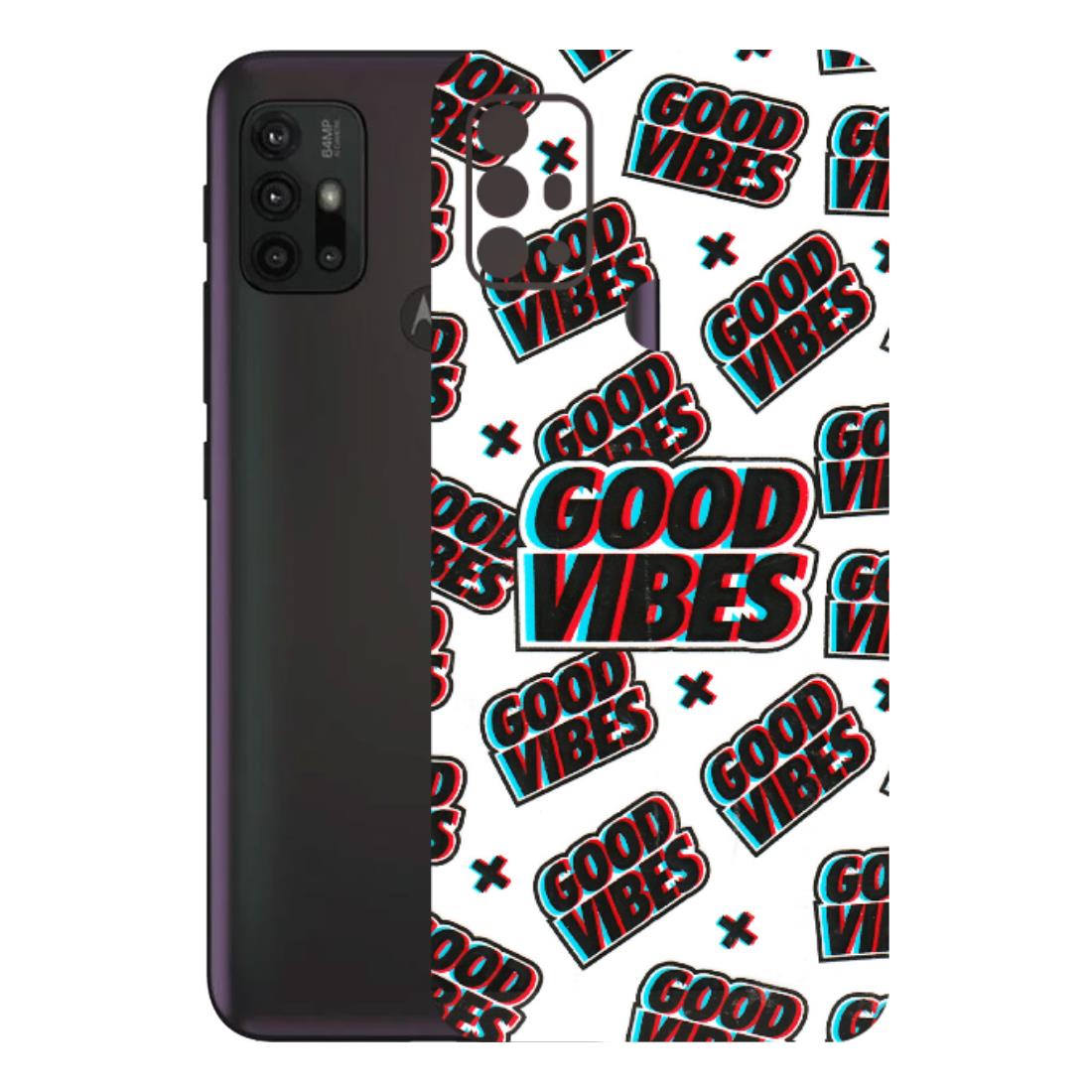 Motorola Phone Skins (All Models) - Good Vibes - 3D Embossed Finish (L-282) Motorola Moto G30