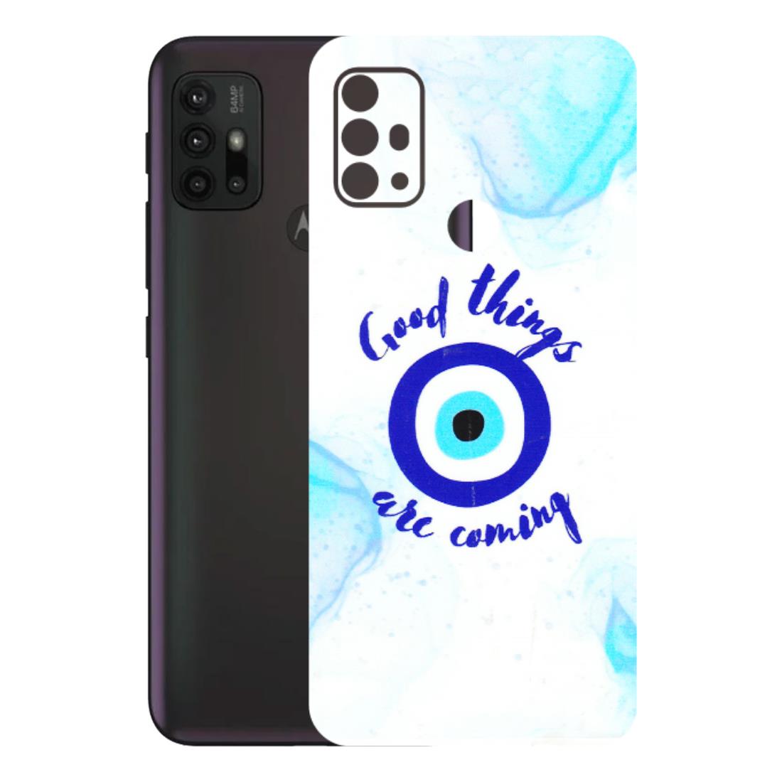 Motorola Phone Skins (All Models) - Evil Eye Good Things Are Coming - 3D Embossed Finish (L-322) Motorola Moto G30