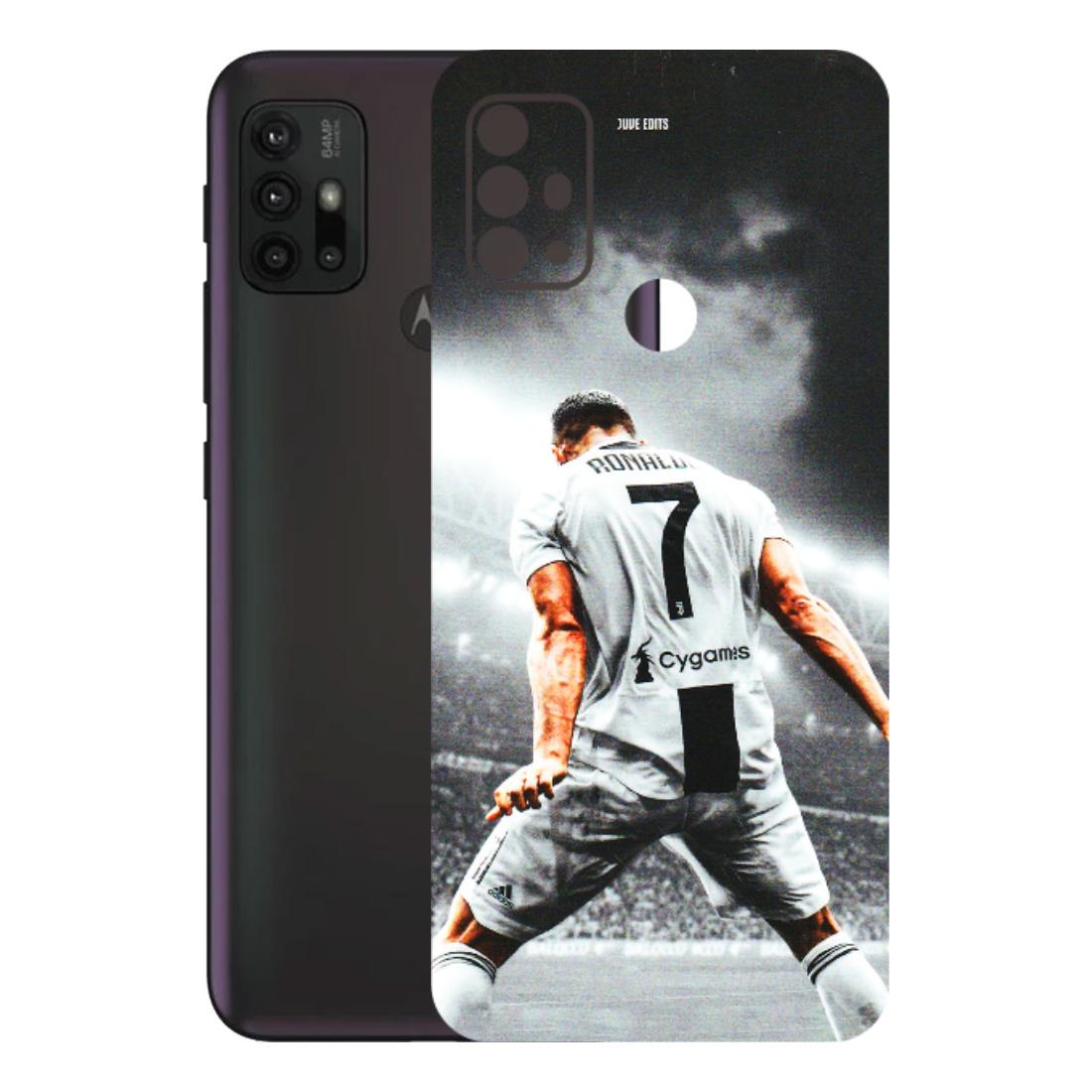 Motorola Phone Skins (All Models) - Ronaldo CR7 Crazy - 3D Embossed Finish (L-44) Motorola Moto G30