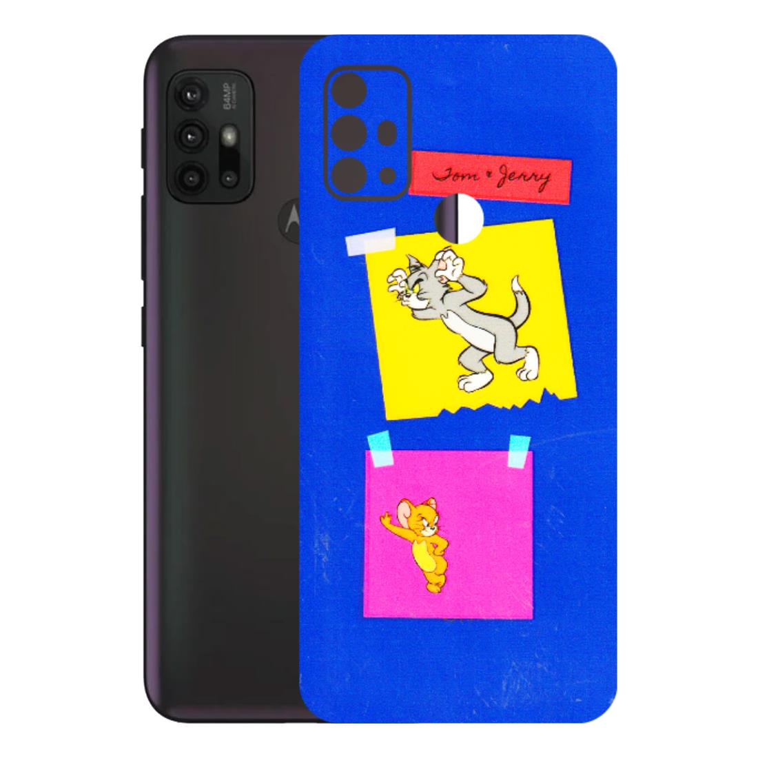 Motorola Phone Skins (All Models) - Tom N Jerry Sticky Notes - 3D Embossed Finish (L-88) Motorola Moto G30
