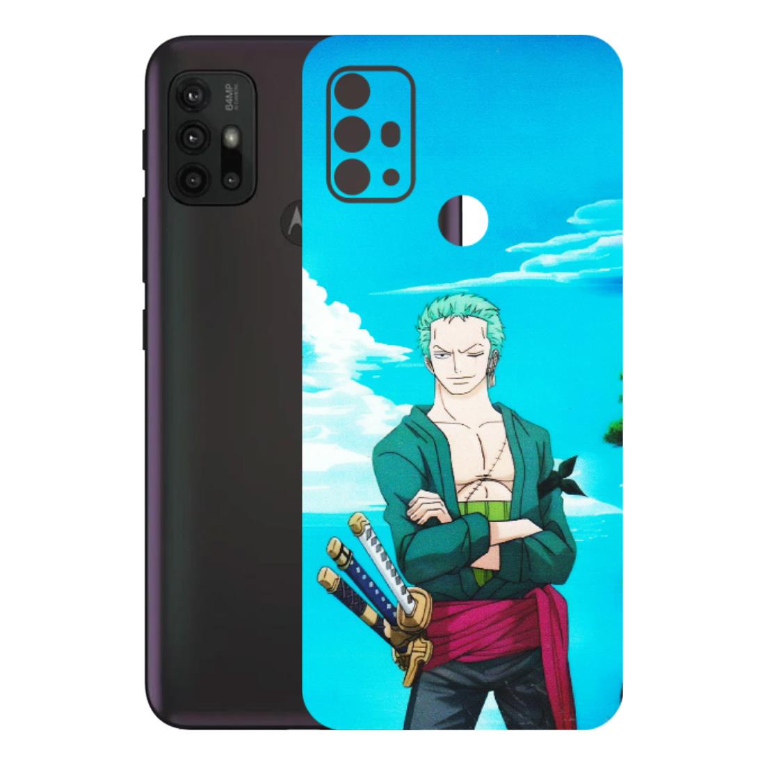Motorola Phone Skins (All Models) - Cool Swordman Zoro Anime - Matte Finish (M-143) Motorola Moto G30