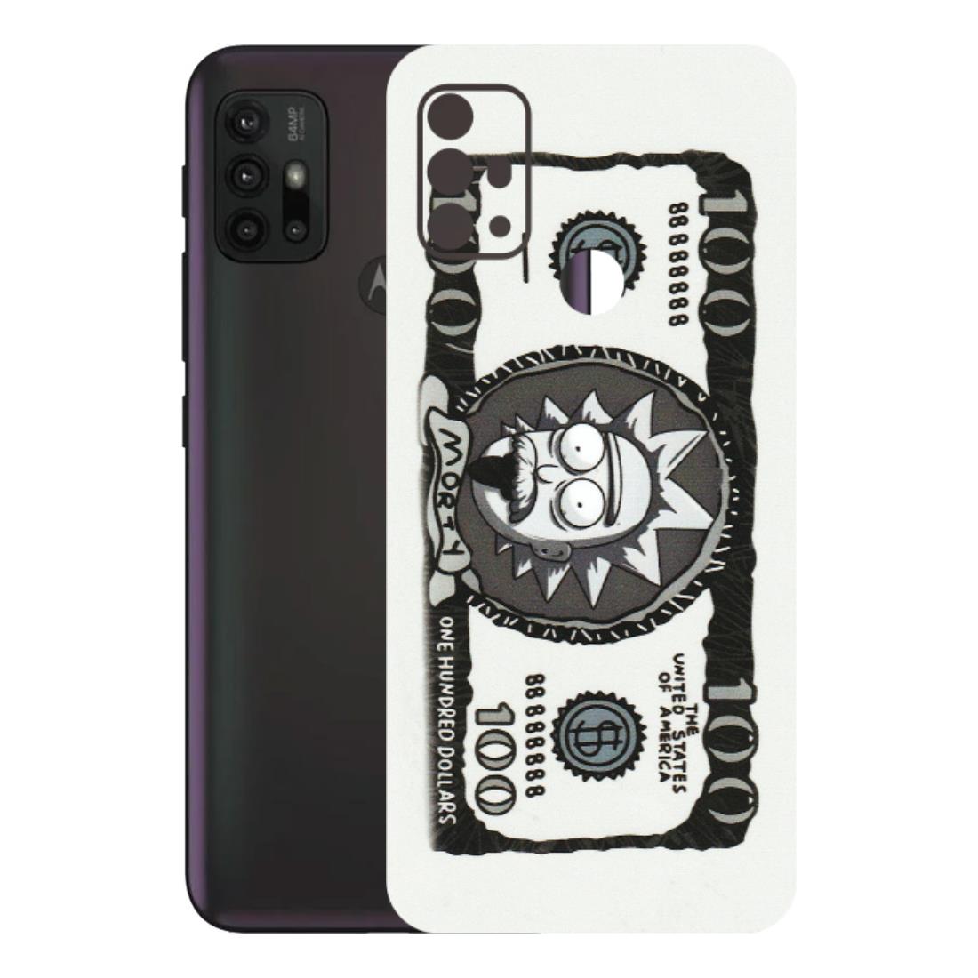 Motorola Phone Skins (All Models) - Rick And Morty Hundred Dollar Anime - Matte Finish (M-161) Motorola Moto G30