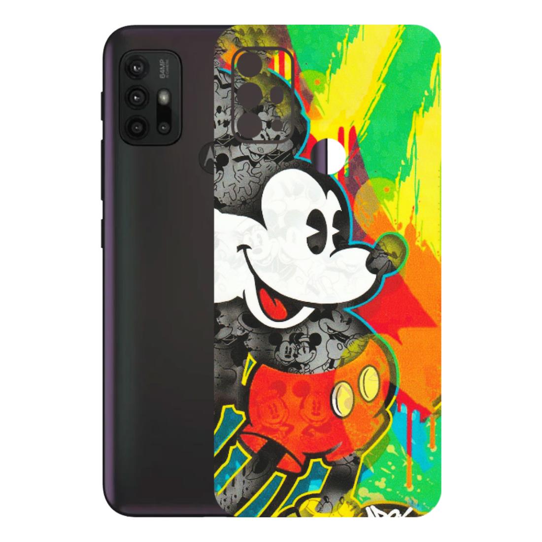 Motorola Phone Skins (All Models) - Multiple Mickey With Colourful Texture - Matte Finish (M-84) Motorola Moto G30
