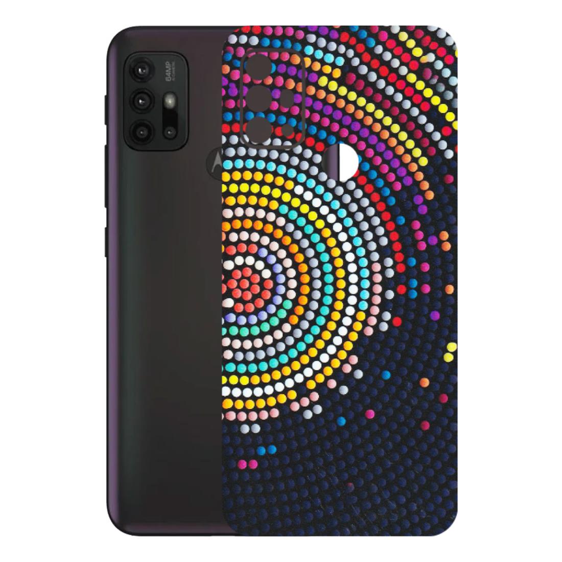 Motorola Phone Skins (All Models) - Rainbow Dot Mandala - Matte Finish (M-97) Motorola Moto G30