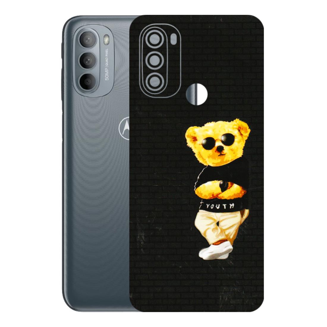 Motorola Phone Skins (All Models) - Classy Teddy Bear - 3D Embossed Finish (L-116) Motorola Moto G31