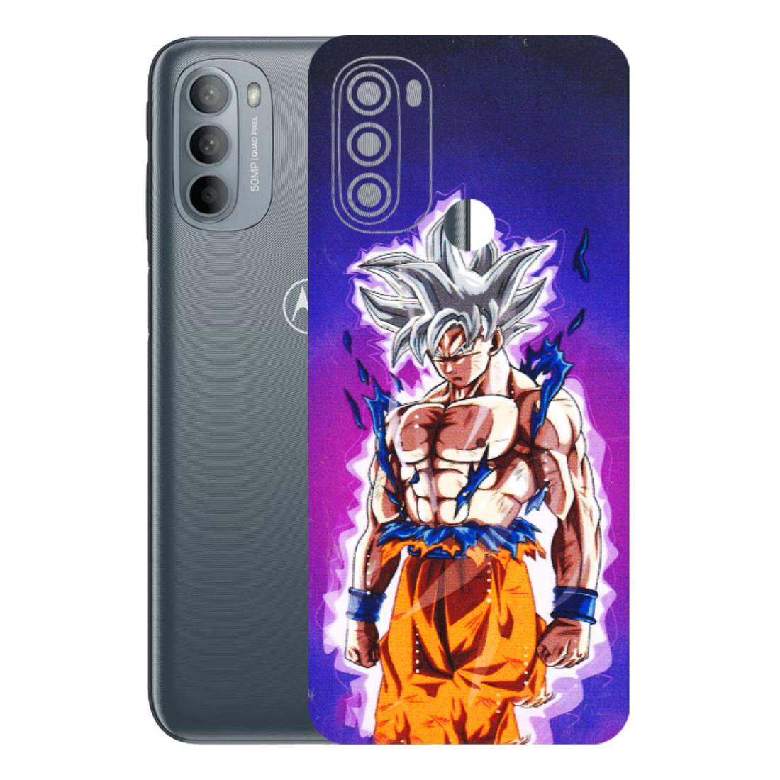 Motorola Phone Skins (All Models) - Goku Purple Anime - 3D Embossed Finish (L-147) Motorola Moto G31