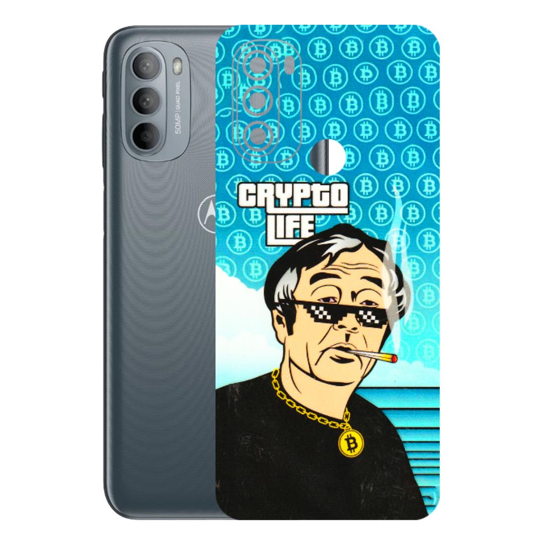 Motorola Phone Skins (All Models) - Crypto Thug Life - 3D Embossed Finish (L-179) Motorola Moto G31
