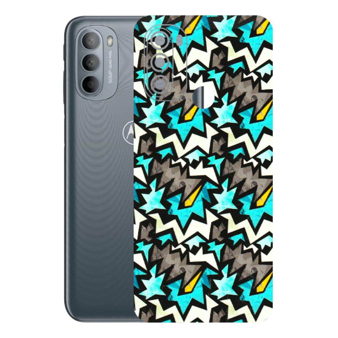 Motorola Phone Skins (All Models) - Funky Zig Zag - 3D Embossed Finish (L-223) Motorola Moto G31