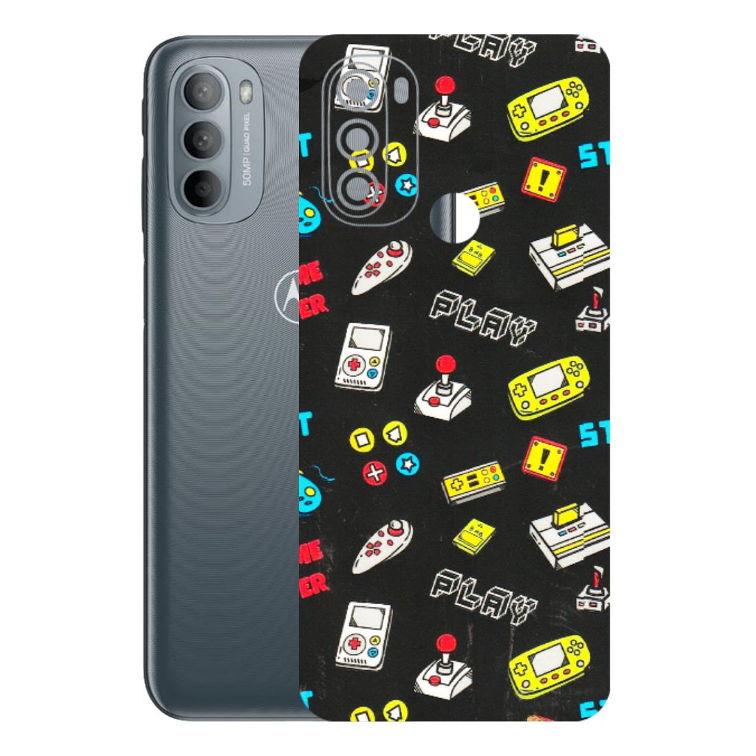Motorola Phone Skins (All Models) - Gaming Doodles - 3D Embossed Finish (L-224) Motorola Moto G31