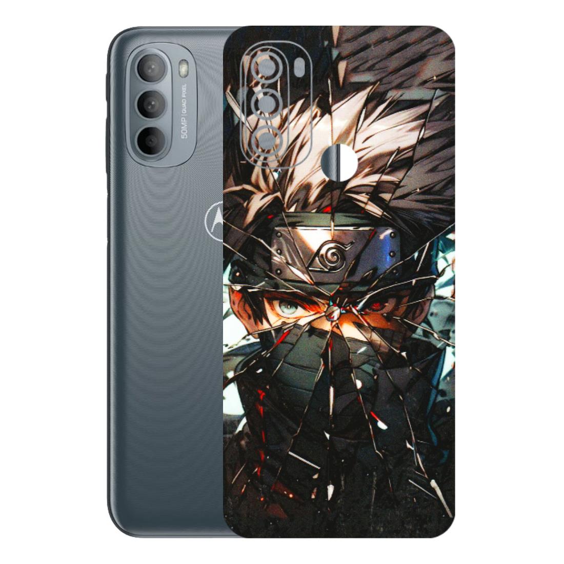 Motorola Phone Skins (All Models) - Kakashi Shattered Glass Effect - 3D Embossed Finish (L-237) Motorola Moto G31