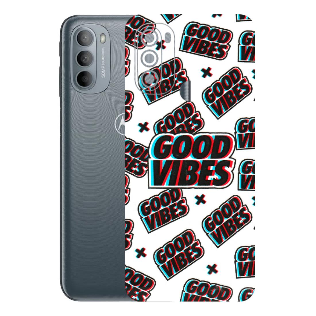 Motorola Phone Skins (All Models) - Good Vibes - 3D Embossed Finish (L-282) Motorola Moto G31