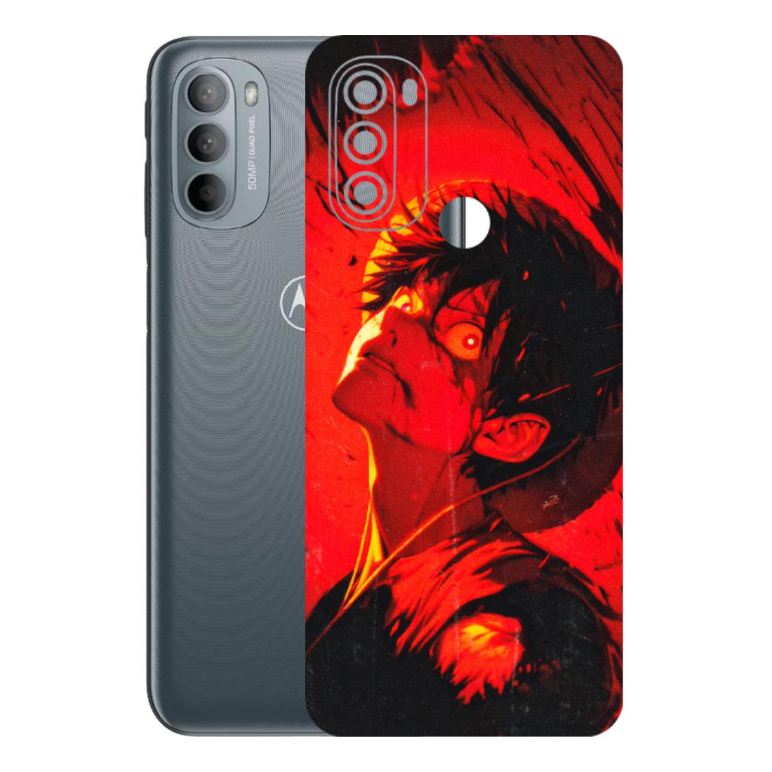 Motorola Phone Skins (All Models) - D.Luffy Power Up One Piece Anime - 3D Embossed Finish (L-326) Motorola Moto G31