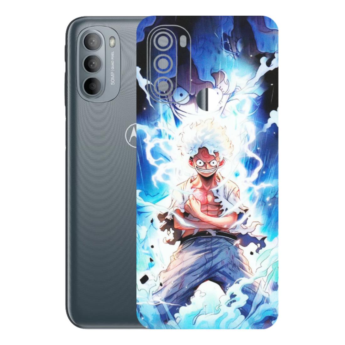 Motorola Phone Skins (All Models) - Blue Thunder Luffy Anime - Matte Finish (M-132) Motorola Moto G31