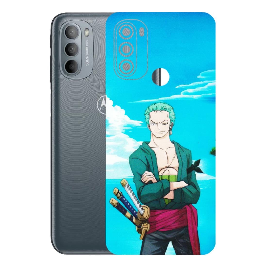 Motorola Phone Skins (All Models) - Cool Swordman Zoro Anime - Matte Finish (M-143) Motorola Moto G31