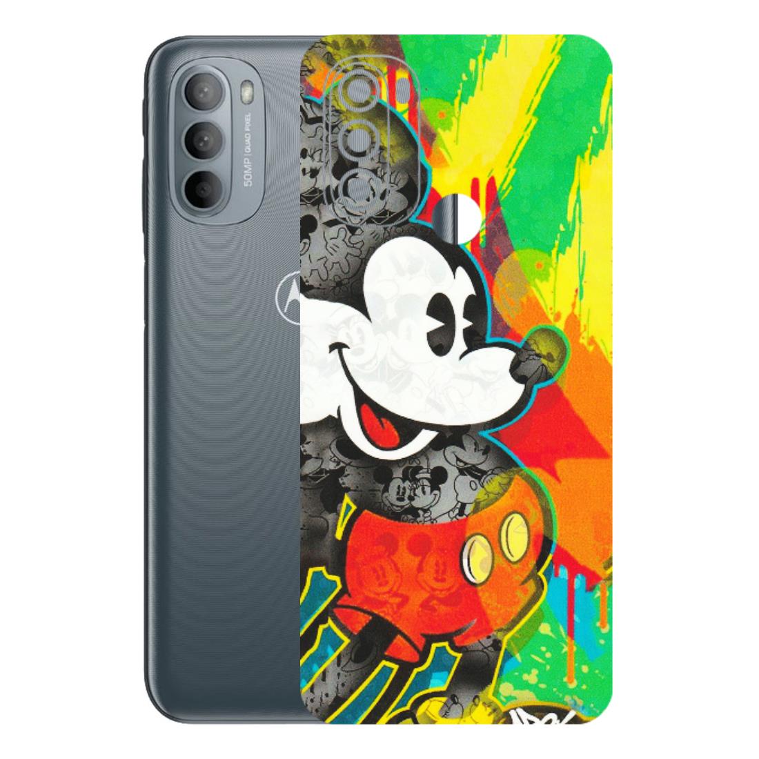 Motorola Phone Skins (All Models) - Multiple Mickey With Colourful Texture - Matte Finish (M-84) Motorola Moto G31