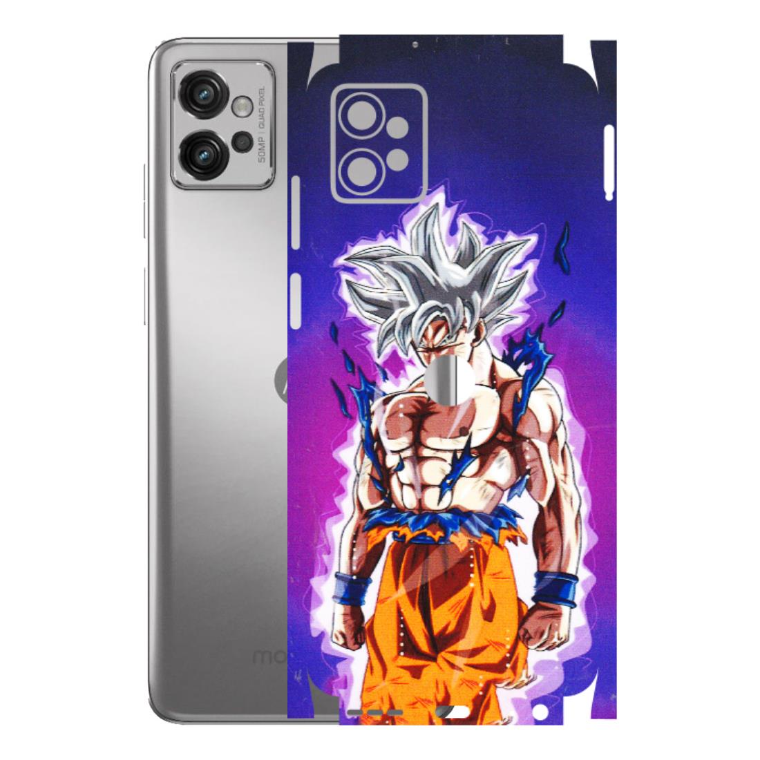 Motorola Phone Skins (All Models) - Goku Purple Anime - 3D Embossed Finish (L-147) Motorola Moto G32