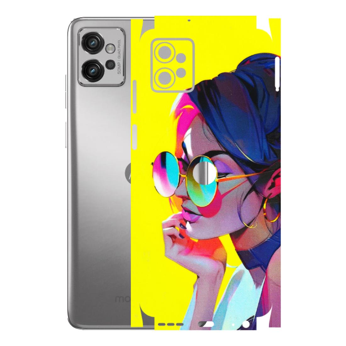 Motorola Phone Skins (All Models) - Bold Stylish Girl - 3D Embossed Finish (L-222) Motorola Moto G32